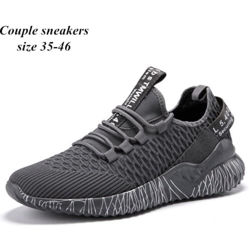 Non-Slip Unisex Light Breathable Running Shoes Wear-resistant Lace-Up Sport Shoes Mans Fashion Sneakers Open Sport Soft Shoes