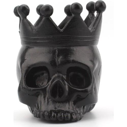 Candle Holde ,Crown Skull Candle Holder Horror Candlestick Resin Crafts for Party Home Table Centerpiece Bar Decoration