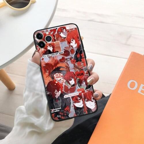 Diluc Genshin Impact Vintage For IPhone Se 6 6s 7 8 Plus X XR XS 11 12 Mini Pro Max Glass TPU Silicone Phone Case Cover Shell
