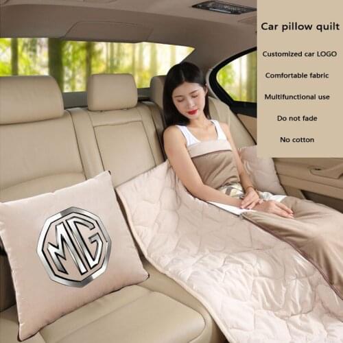 Foldable Patchwork Sleeping Quilt Car Throw Pillow Back Cushion For MG ZS GS 5 Gundam 350 Parts TF 6 Car portable travel quilt