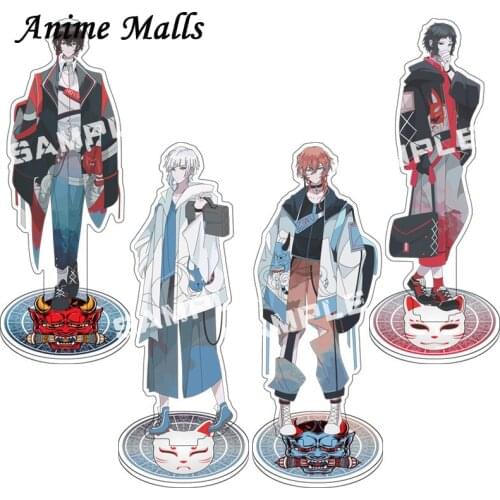 Japan Bungo Stray Dogs Anime Figure Acrylic Stand Model Toy Dazai Chuuya Action Figures Decoration Cosplay Collectible DIY Gifts