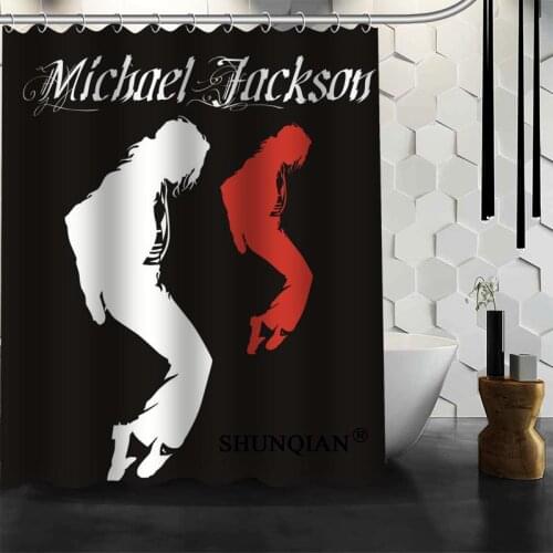 New Custom Michael Jackson Shower Curtains Polyester Bathroom Waterproof Bath Curtain Size 150X180cm165X200cm180X200cm