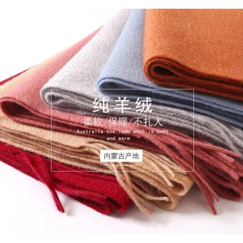 100% Natural Cashmere Scarf Women Large Warm Pure Cashmere Shawls Wraps For Ladies Winter Thicken Cashmere Scarves Foulard Femme