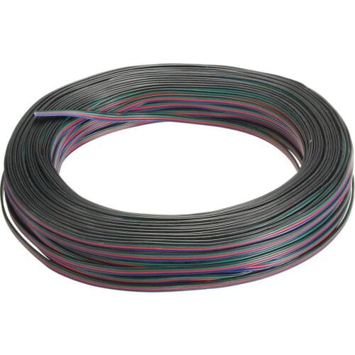 4 Pin Wire Extension Connector Cable Cord For LED RGB Strip 3528 5050 Connector Colourful 50M Dropshipping