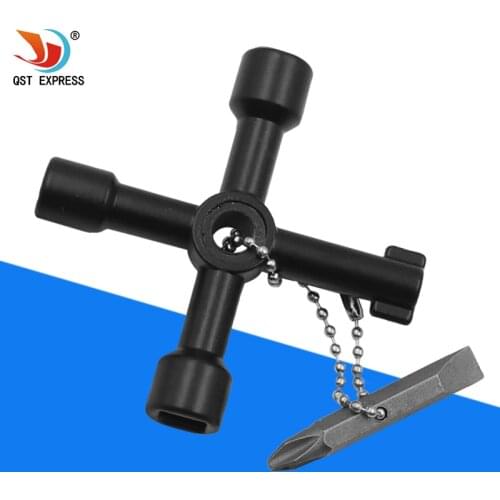 5-in-1 Multifunzione 4 Modi Universale Triangolo Chiave chiave Tasti Triangolo Per Il Gas Contatore Elettrico Armadi Idraulico S