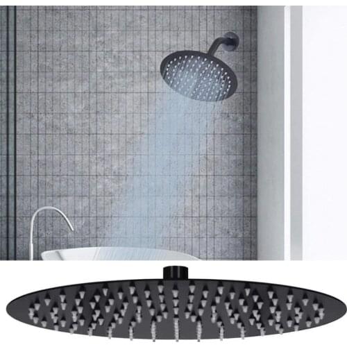 8 Inch Shower Head Bath Connector High Pressure Replacement Round Shower