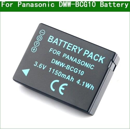 DMW-BCG10 BCG10E BCG10PP Digital Camera Battery For Panasonic DMC-ZS20 ZS25 TZ6 TZ7 TZ8 TZ10 TZ18 TZ20 TZ30 TZ35 ZX1 ZX3
