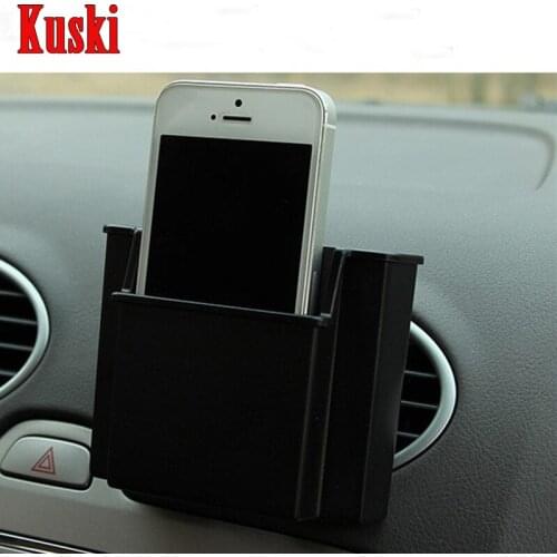 Car Styling Phone Holder Box For Hyundai Solaris Tucson 2016 I30 IX35 I20 Accent Santa Fe Fiat 500 Punto Stilo Bravo Accessories
