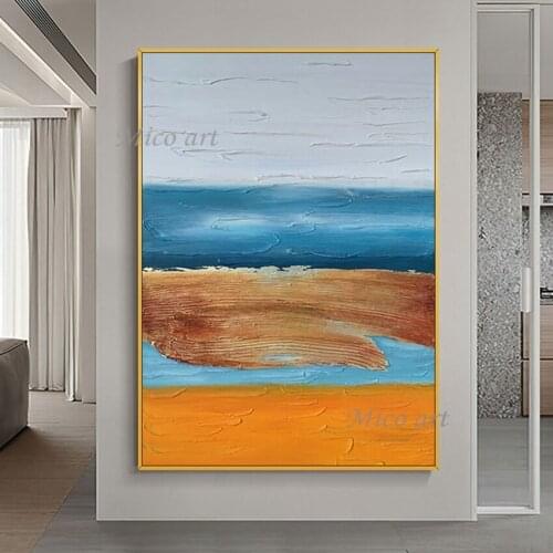 Large Size Canvas Art 100% Hand Painted Abstract Texture Acrylic Oil Painting Wall Decoration Picture Art For Living Room