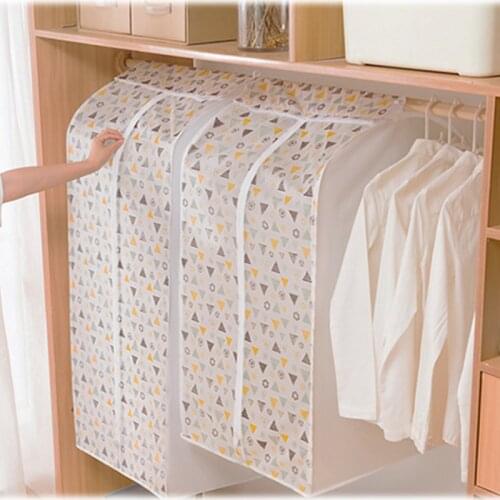 Clothing Dust Cover Colorful Geometric Patterns Wardrobe Hanging Bags Clothes Finishing 3d Storage Case Suit Dress Storage Bags