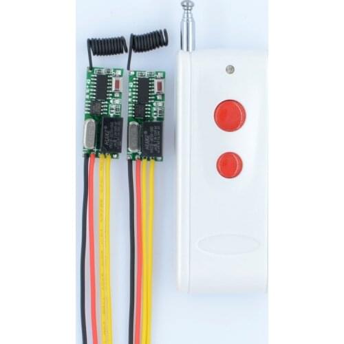 DC3V 5V 12V RF Wireless Radio Remote Control Switch Remote Control Lighting Mini Receiver Momentary Toggle Latched