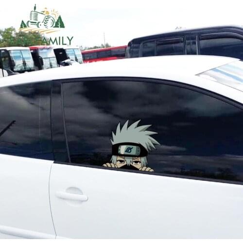EARLFAMILY for 26cm x 23.6 Kakashi Kid Peeking Car Decals Bumper Window Stickers DIY Motorcycle Laptop Window Trunk Assessoires
