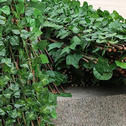 Artificial Outdoor Garden Green Plants Simulation Decorative Hedge Fence Leaves