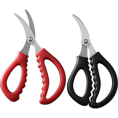 Kitchen Seafood Scissors Non-slip Handle And Durable Material Stainless Steel Peel Shrimp Trap And Crab Cutting Standard