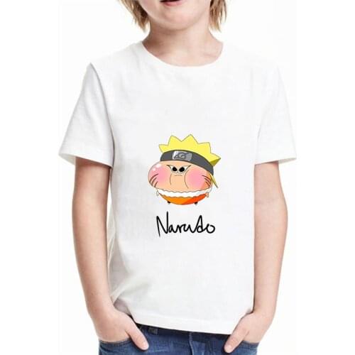 Summer New Style Japan Anime Cute Naruto Kids T Shirt Boys/girls O-Neck Cartoon Tee Tops Cool Clothes Casual Homewear T-shirt