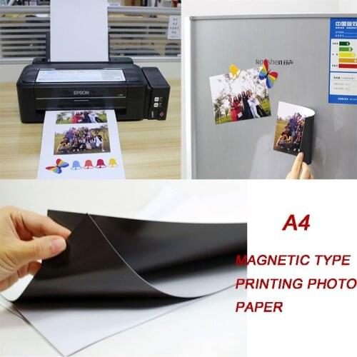 Hot A4 magnetic photographic Paper A4 4R inkjet printing photo paper glossy matte stickers diy fridge magnet