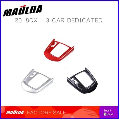 Modified car ABS gear panel decorative stickers 2018 CX3 car interior modified carbon fiber gear box sequins