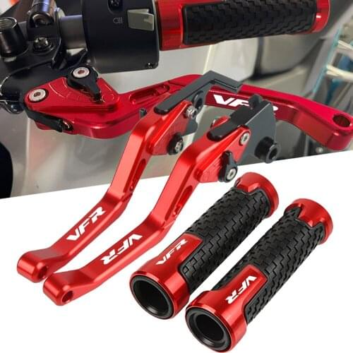 VFR750 Motorcycle CNC Brake Clutch Levers Hand Handle bar grips For HONDA VFR 750 VFR750/F/R/FH/FV 1986-1998 1997 1996 1995 1994