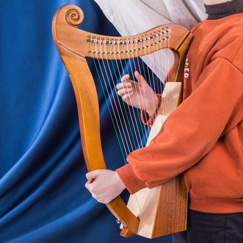 Accessories Case Music Harp Kit Small Harp 19 String Solid Wood Mahogany Frends Lira Notes Musique Musical Instrument HX50SQ