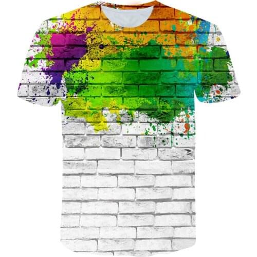 New Color Mesmerizing Hypnotic Print T-shirt Funny 3D Vertigo Short-sleeved T Shirt Shirt Dropship For Men And Women