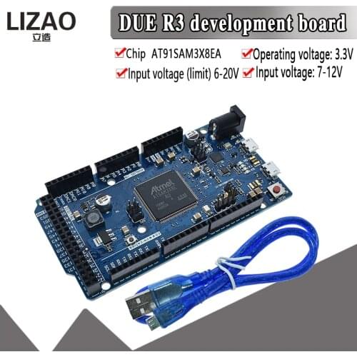 Official DUE R3 Board AT91SAM3X8E SAM3X8E 32-bit ARM Cortex-M3 Control Board Module For Arduino Development board