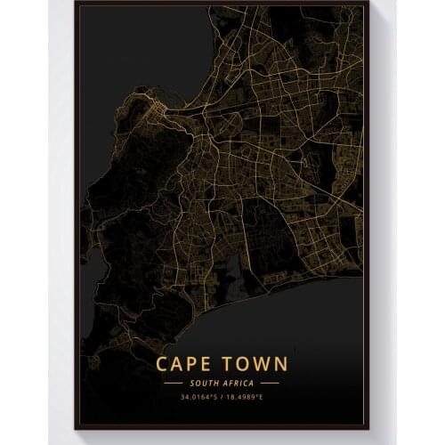 Cape Town Durban Johannesburg Port Elizabeth Pretoria South Stellenbosch South Africa Poster