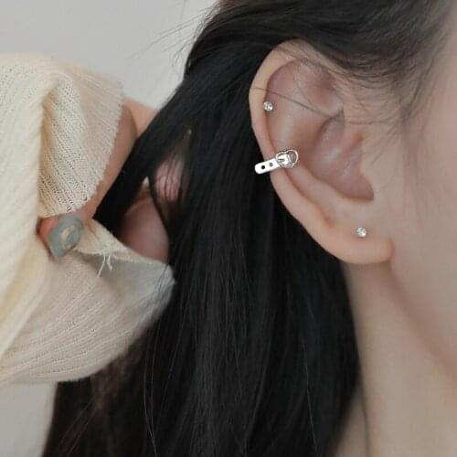 Simple Smooth Ear Cuffs Clip Earrings Women No Piercing Fake Cartilage Earring No Piercing Earring Belt Ear Stud Love Heart Ring