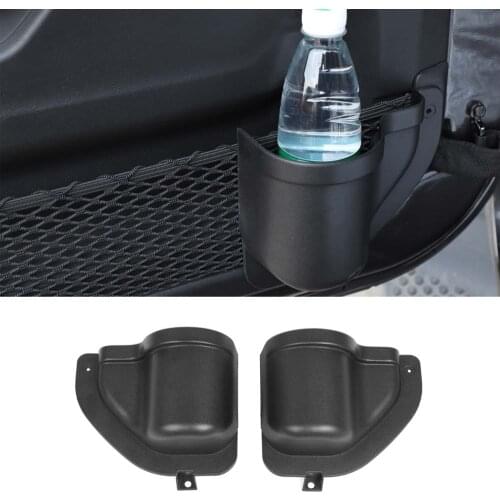 Car Front Door Net Storage Box Container Water Cup Holder For Jeep Wrangler JL 2018+ Car Accessory