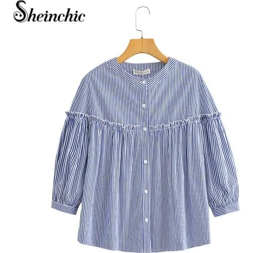 Женские модные рубашки Sheinchic China At AliExpress