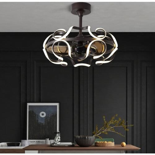 Nordic Modern Fan Lights Ceiling Fan Lamps Restaurant Fan Light Strong Wind Living Room Dining Room Fan Ceiling Lamp