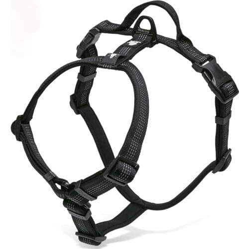 Reflective Nylon Dog Collar, Nylon Ribbon for Indoor Diving Lights, Position Adjustment, Four-Point Vest