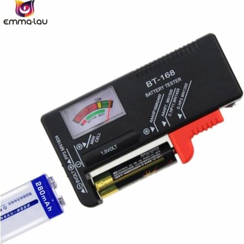 New Battery Tester BT168 Capacity AA AAA 1.5V 9V Power Supply Check Meter BT-168 C D Button Battery Test Checker Voltage Meter