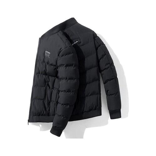 Winter Mens Jacket Man Thick Warm Windbreaker Parkas Coats Casual Outwear Thermal Slim Fit Baseball Jackets Mens Clothing