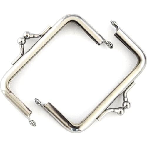10 x Square Metal Purse Frame 7.5cm