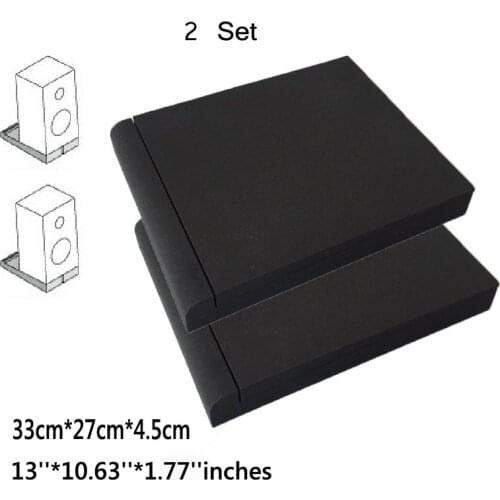 2 Sets Studio Monitor Acoustic Speaker Isolation Foam Pad 50 Density Suitable for 6.5" - 8" inch Speakers