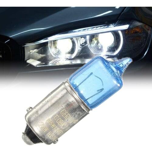 2pcs 6W BAX9S H6W Super White 5000K Car Auto Xenon Sidelight Bulbs Turn Signal Lamp Bulbs Car Light Source DC12V Car Styling