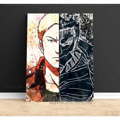 Reiner Braun Armored Titan Half Monster Poster Canvas Wall Art Painting Decor Pictures Bedroom Study Home Decoration Prints