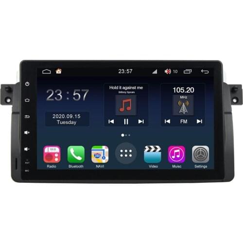 Android Car Radio Stereo 9 inch GPS Navigation for BMW E46 3 Series 1998-2005 Car Multimedia Video Player with Carplay