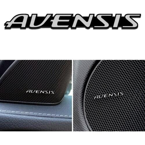 Car Styling 3D aluminum speaker stereo speaker badge emblem Sticker for Toyota Avensis t25 t27 Accessories