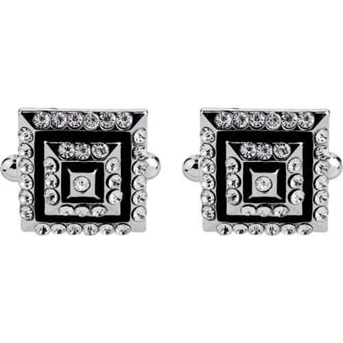 Free Shipping Crystal Cufflinks Option Black Top Quality Stone Design Hotsale Wedding Cuff Links