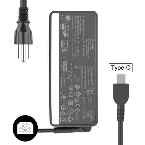 Huiyuan for 65W Power Adapter Supply Fit for Lenovo-65w-usb-c-charger Yoga 920 C930 730-13IKB ThinkPad p52s t480 t480s