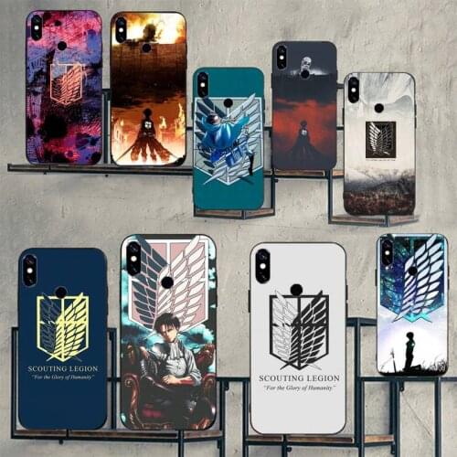 Anime Japanese attack on Titan Phone Cases For Xiaomi Mi Redmi Note 7 8 9 pro 8T 9T 9S 9A 10 Lite pro