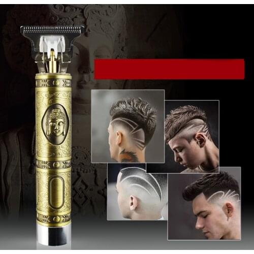 Close-cutting Digital Hair Trimmer Rechargeable Electric Hair Clipper barbershop Cordless 0mm t-blade baldheaded outliner men