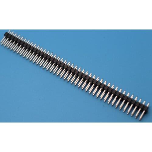 Double row needle 2.54mm 180 degree straight needle 2*40P copper needle nickel plating