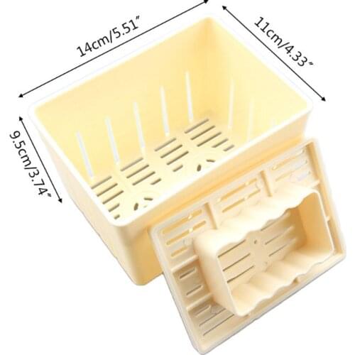 C5AD Tofu Press Mold Maker Cheese Pressing Mould Kitchen Homemade Making Mold Case