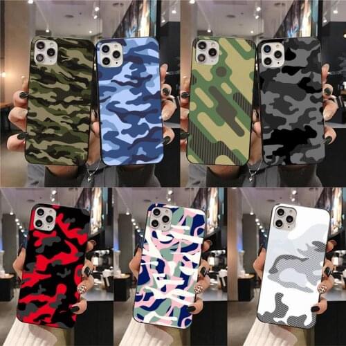 Camouflage Pattern Camo military Army Phone Case for iphone 12 pro max 11 pro XS MAX 8 7 6 6S Plus X 5S SE 2020 XR case