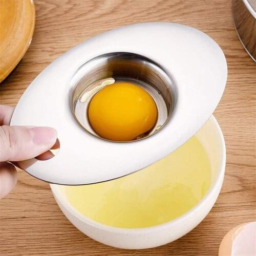 Kitchen Gadget Egg Separators Egg Filter Premium 304 Stainless Steel Egg Yolk Separator