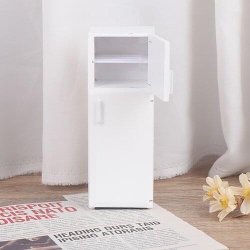 Mini Good for 1:12 Dollhouse Furniture Mini Dollhouse Furniture Refrigerator Miniature Living Room Pretend Play Toy