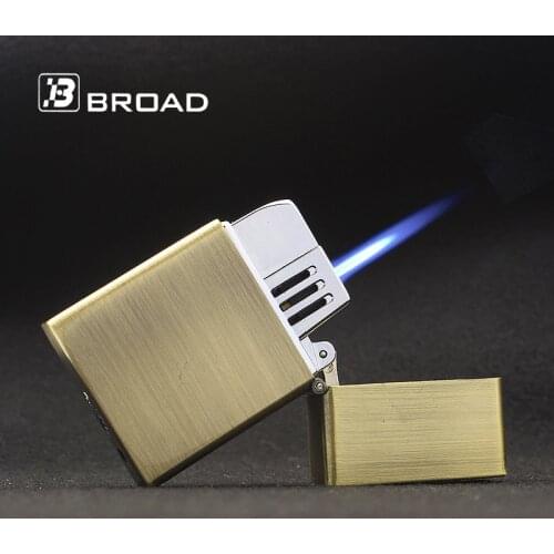 Mini Metal Butane Gas Lighter Portable Cigarette Cigar Lighters Torch Turbo Direct Injection Lighters Smoking Accessories