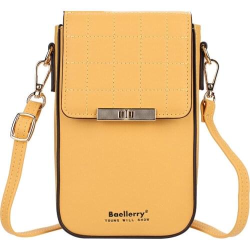 Mobile Phone Bag Womens Casual Fashion Multi-card Position Compact Diagonal Womens Bag Fashion Women Wallets Clutch Bag